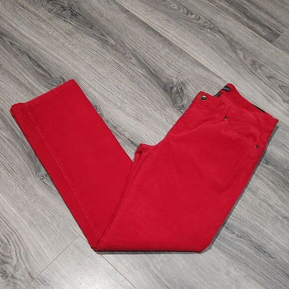 EUC Ralph Lauren Red Straight Leg Corduroy Pants - Picture 1 of 10